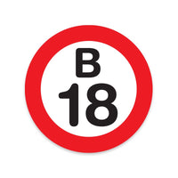 B-18 Sticker